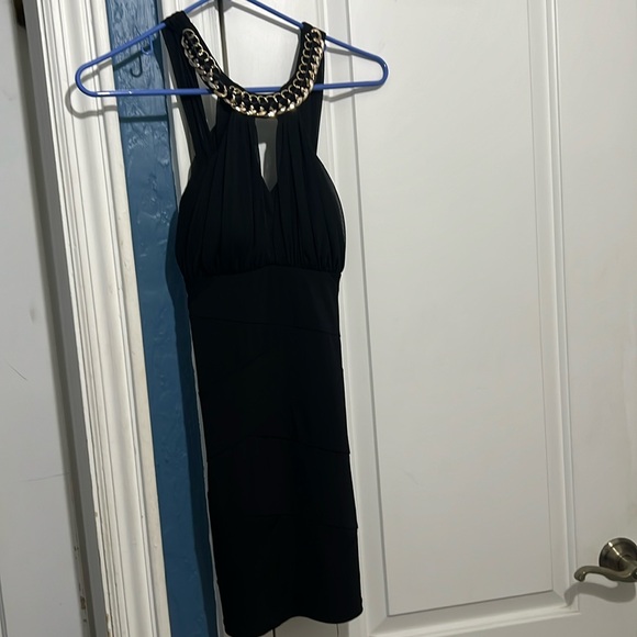 Black & Gold Chain Dress | Small | Boutique - Picture 1 of 1